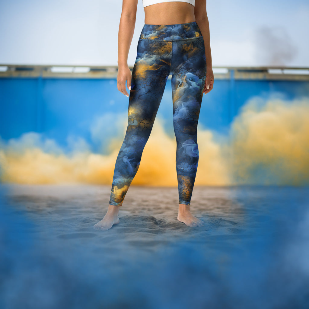 Volleyball Smoke Camo Collection - Net Fusion - Blues & Gold